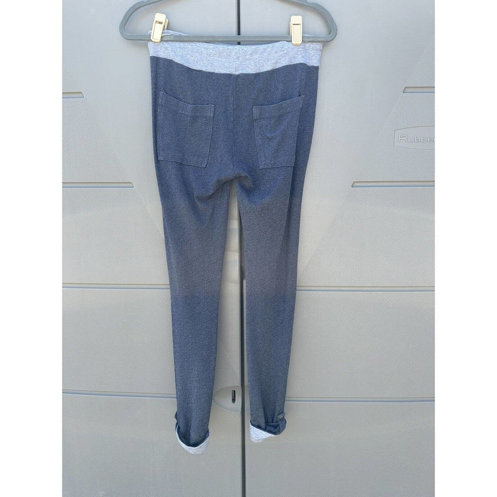 Splendid Blue/Grey terry cloth Soft Spun Roll Tab Drawstring Joggers Sz M - Picture 6 of 11